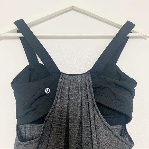 Lululemon Run: Back On Track Tank Heathered Black - Picture 13 of 16